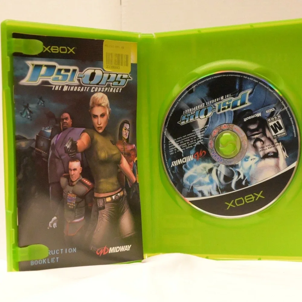 Psi-Ops The Mindgate Conspiracy Original Xbox CIB Manual‎ Case